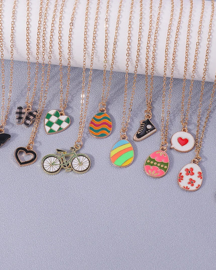 Cute Enamel Unicorn Necklace