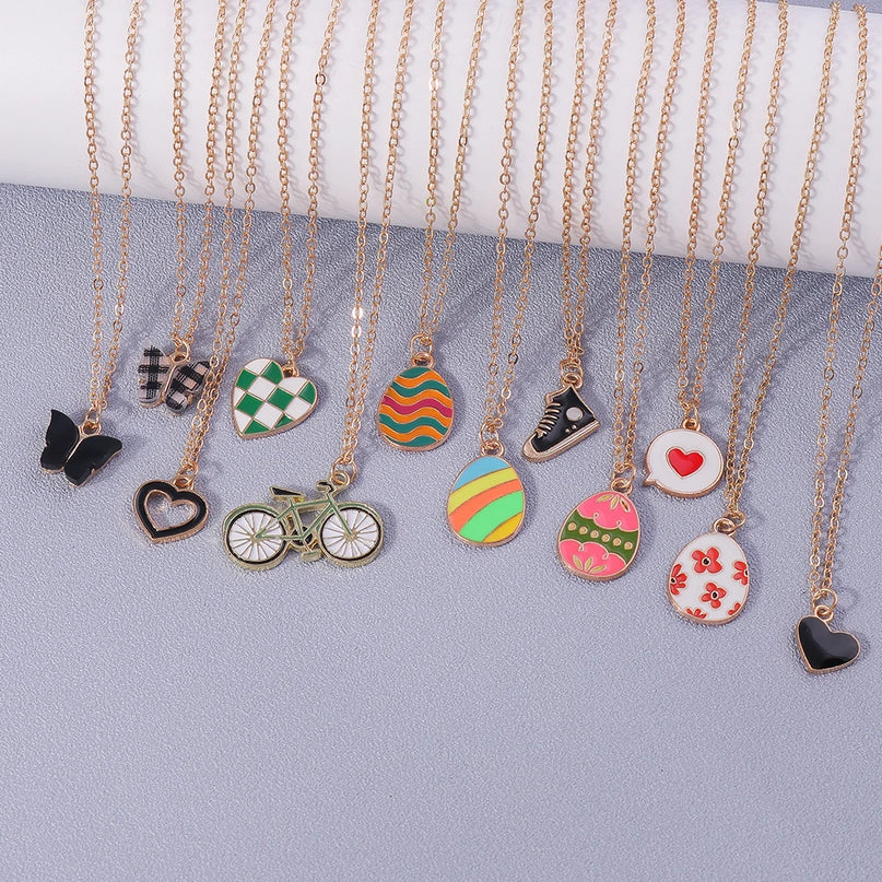 Cute Enamel Unicorn Necklace