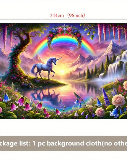 Magical Rainbow Unicorn Tapestry
