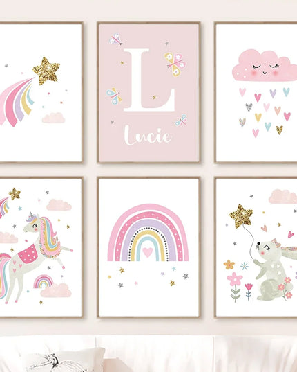 Unicorn Canvas Wall Art for Nursery