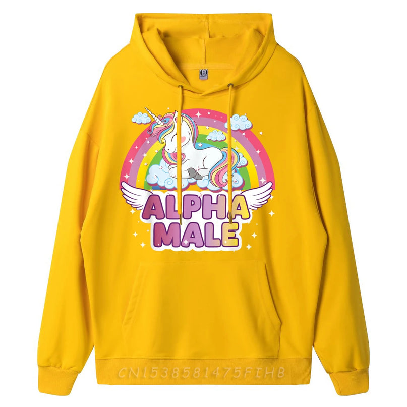 Alpha Male Sleeping Unicorn Hoodie