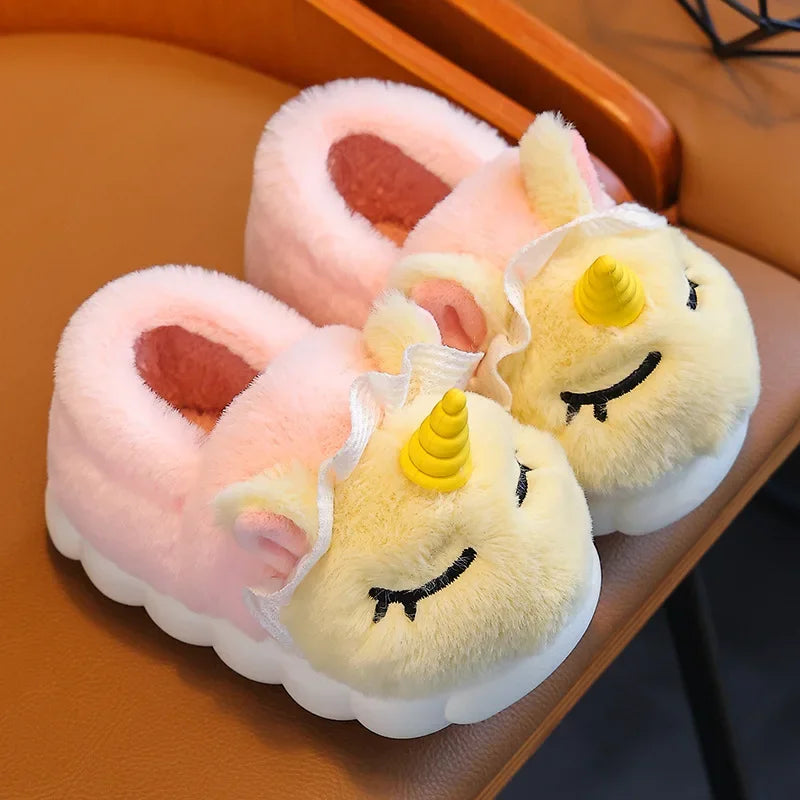 Cuddly Kids Unicorn Slippers