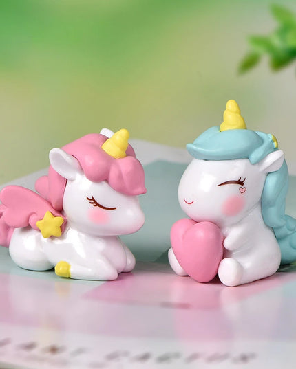 Pink Star Unicorn Figurine, Bulk Ready