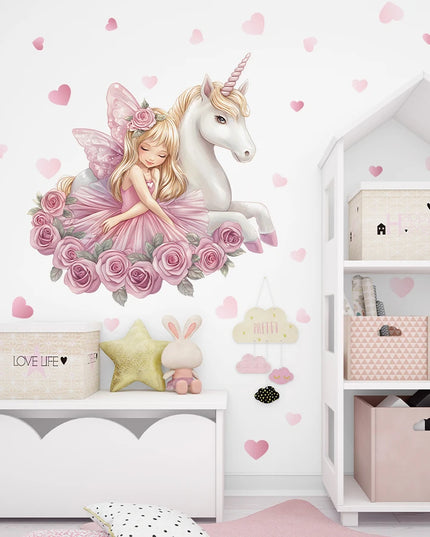 Pink Unicorn Wall Decal Set