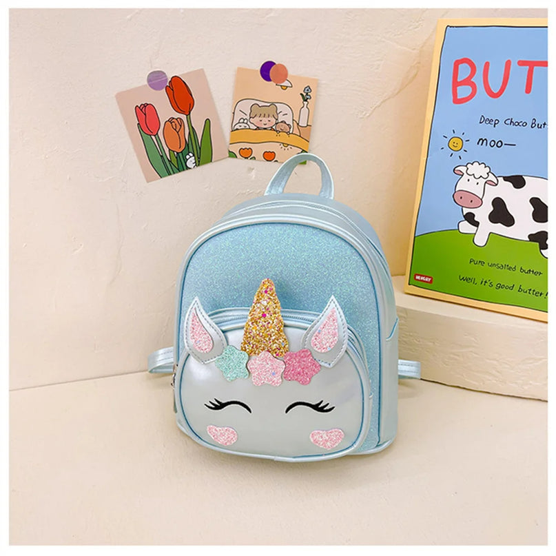 Blue Unicorn Backpack for Dreamers