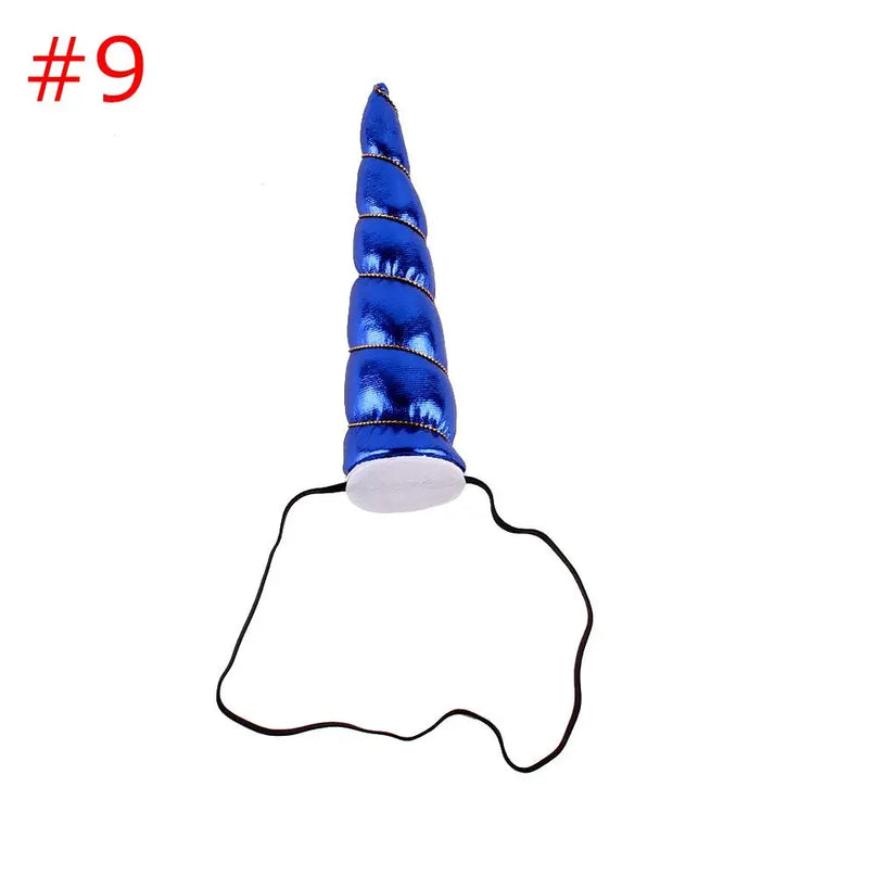 Royal Blue Birthday Unicorn Horn