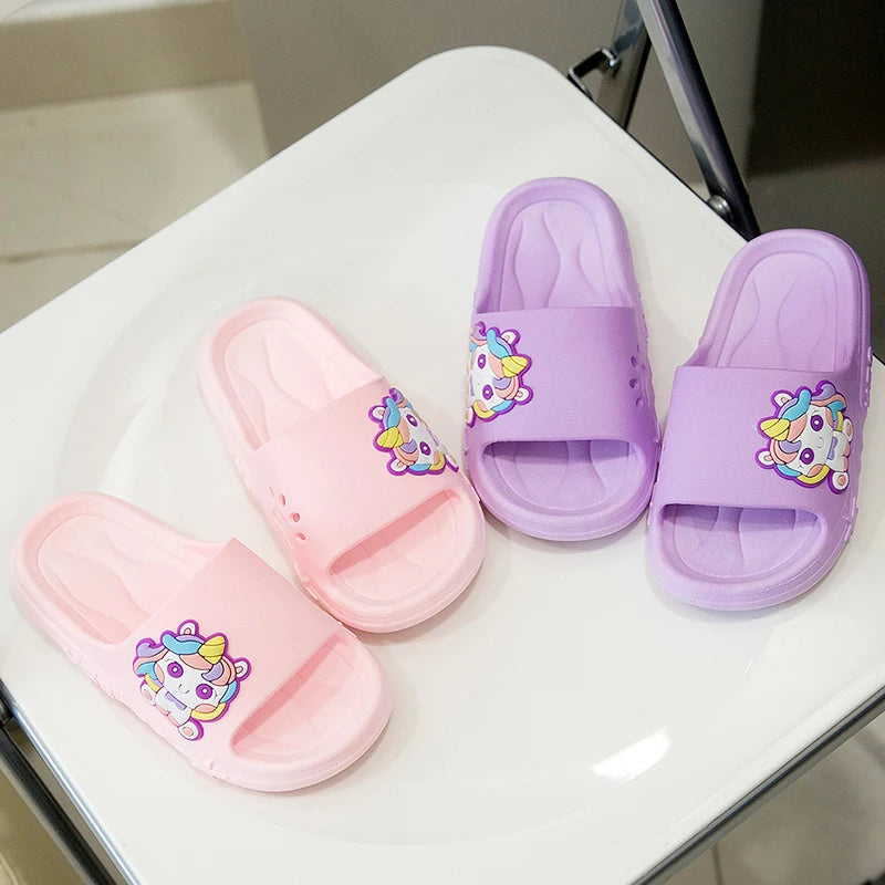 Purple Charm Unicorn Slippers