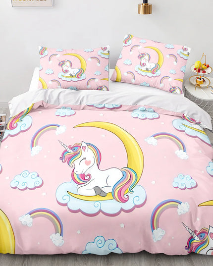 Crescent Moon Unicorn Bedding