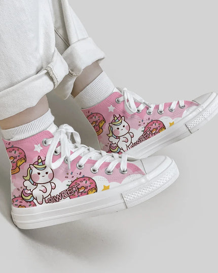 Kawaii Unicorn Canvas Shoes