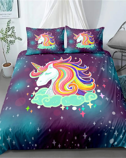 Galaxy Cloud Unicorn Bedding
