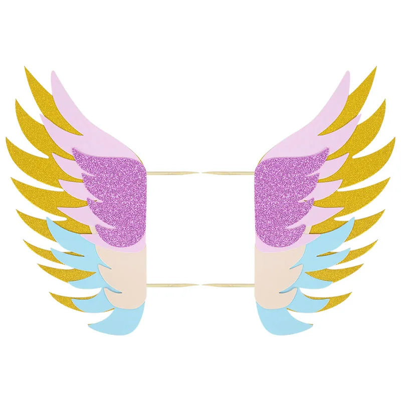 Glitter Angel Wings Cake Topper