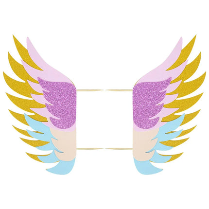 Glitter Angel Wings Cake Topper