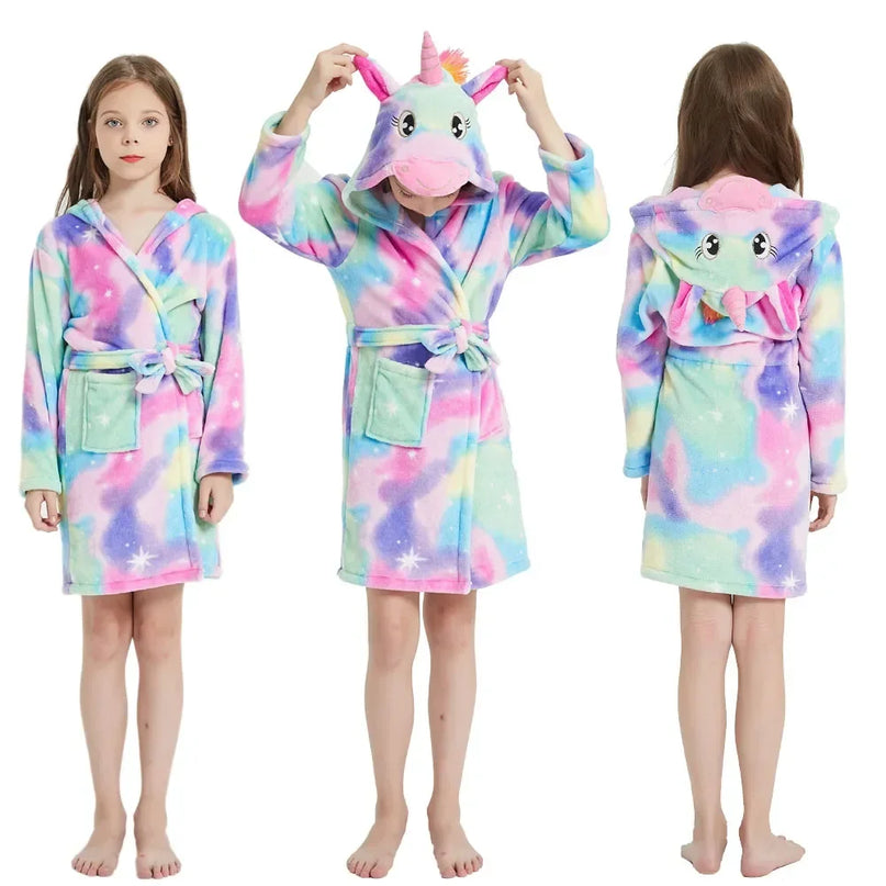 Galaxy Watercolor Unicorn Robe