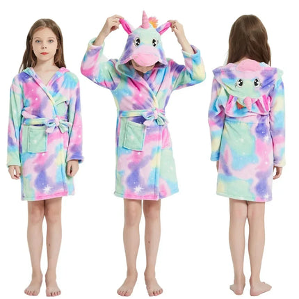 Galaxy Watercolor Unicorn Robe