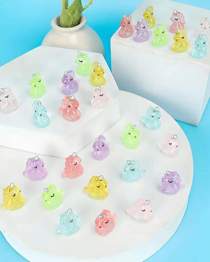 Glitter Resin Unicorn Figurines