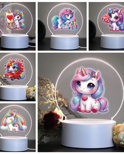 Kawaii Unicorn 3D Illusion Night Light