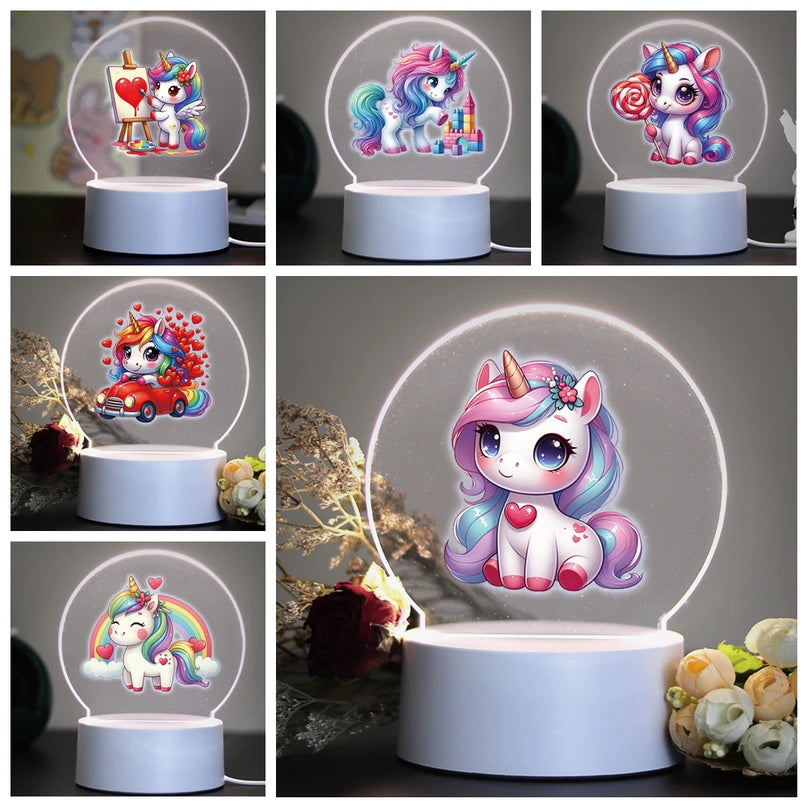 Kawaii Unicorn 3D Illusion Night Light