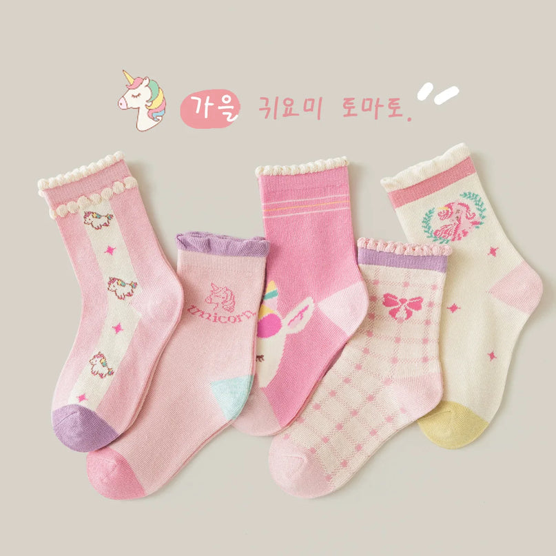 Toddler Unicorn Socks - 5-Pack