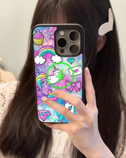 Galaxy Doodle Unicorn Phone Case