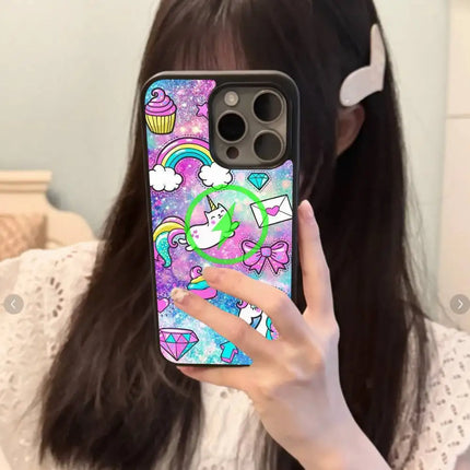 Galaxy Doodle Unicorn Phone Case