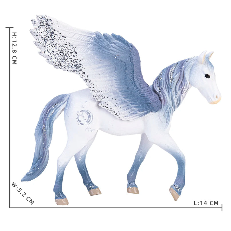 Blue Winged Unicorn Figurine 14cm