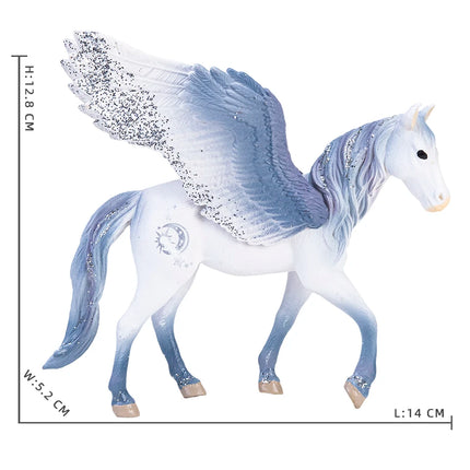 Blue Winged Unicorn Figurine 14cm