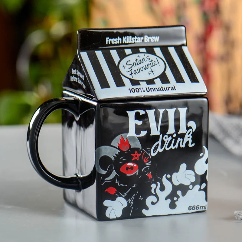Bold Black Unicorn Mug