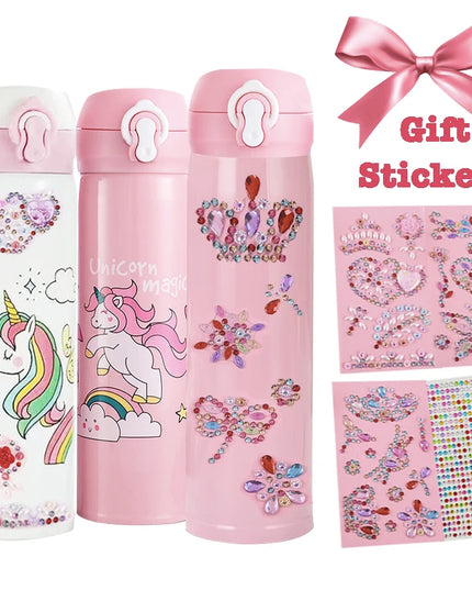 Sparkly Insulated Unicorn Water Bottle