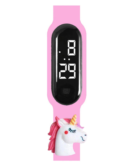 Unicorn Doll Charm LED Watch