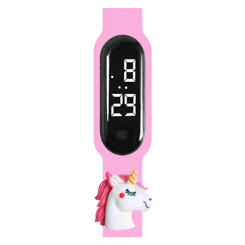 Unicorn Doll Charm LED Watch