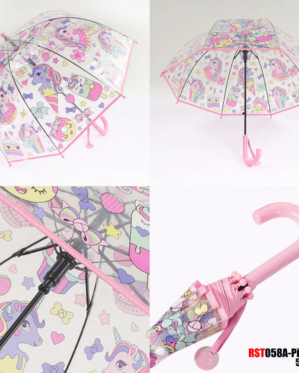 Kawaii Clear Unicorn Umbrella