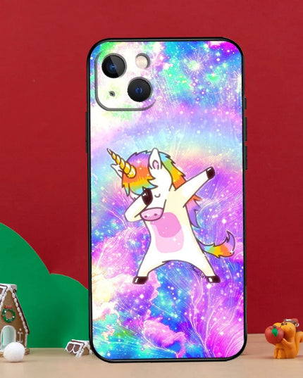 Colorful Galaxy Dab Unicorn Case