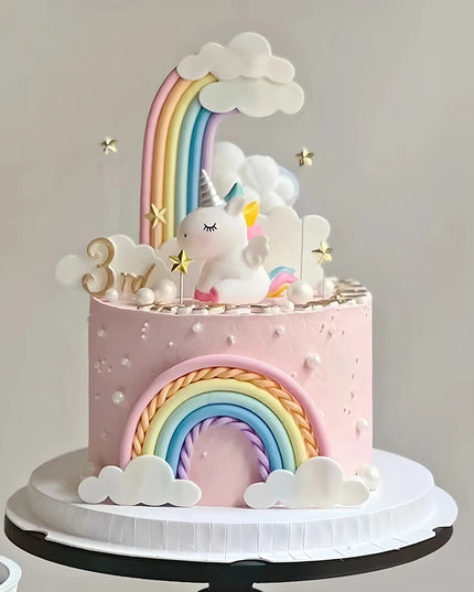 12-Piece Unicorn Cake Topper Set