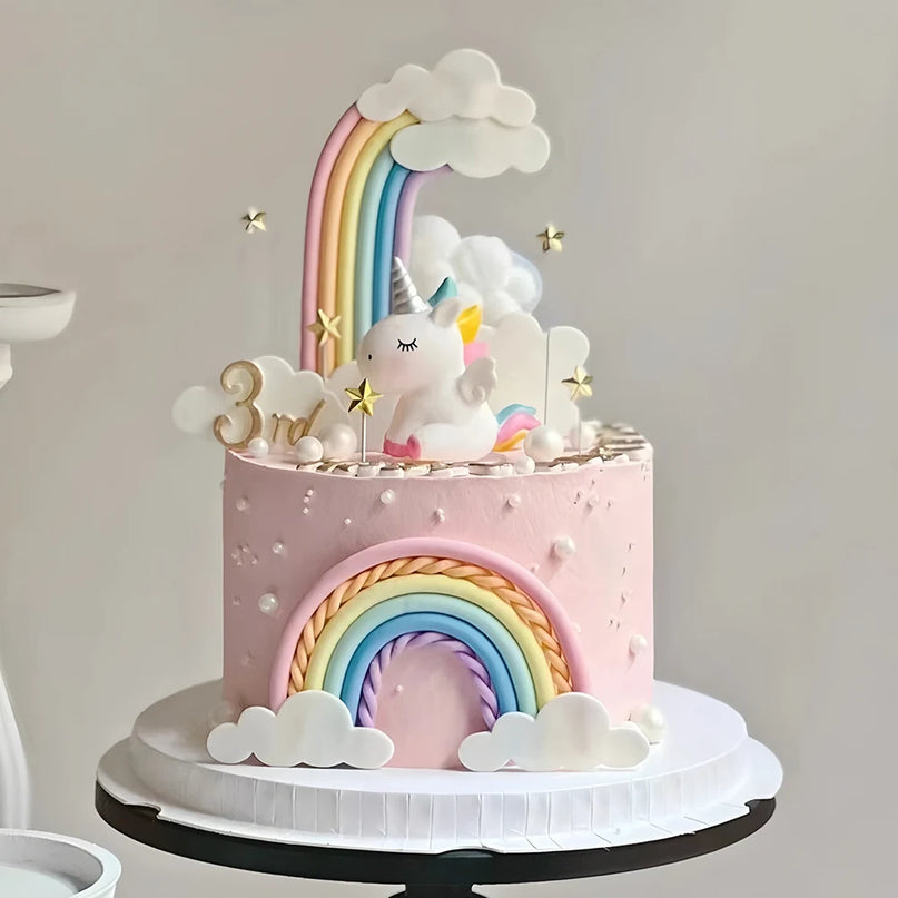 12-Piece Unicorn Cake Topper Set