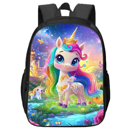 Kawaii Unicorn Double Layer Backpack