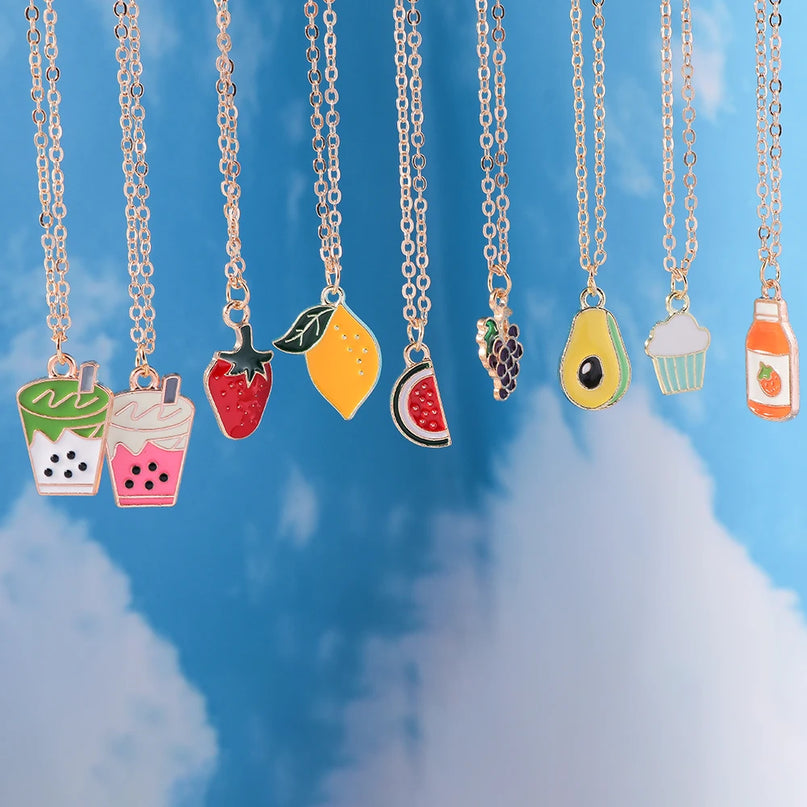 Cute Enamel Unicorn Necklace