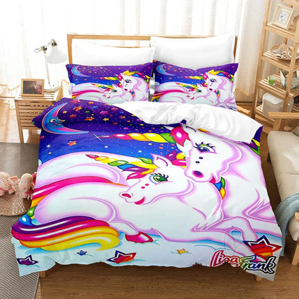Neon Galaxy Unicorn Bedding