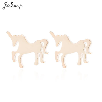 Gold Unicorn Birthday Earrings