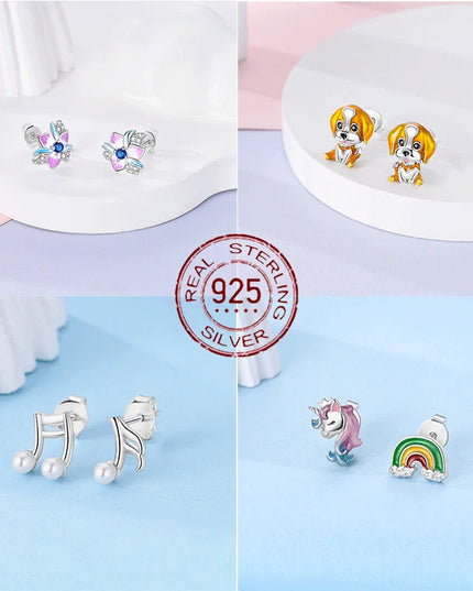 Flying Pegasus Unicorn Drop Earrings