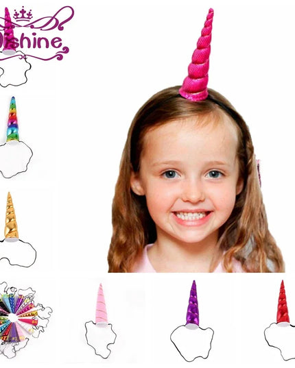 Hot Pink Metallic Unicorn Horn