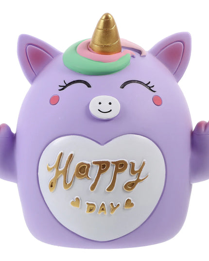 Lavender Unicorn Piggy Bank