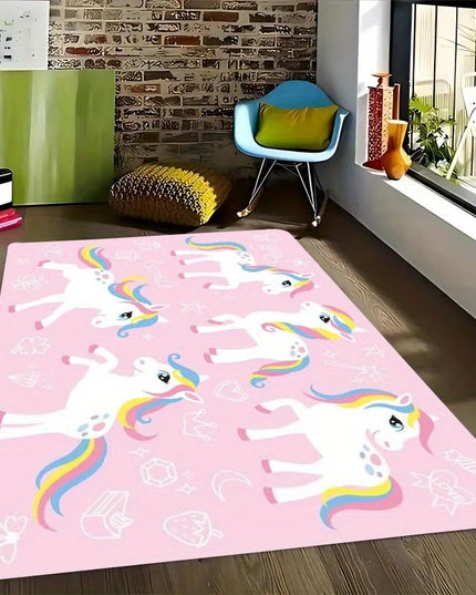 Galloping Unicorn Pattern Rug