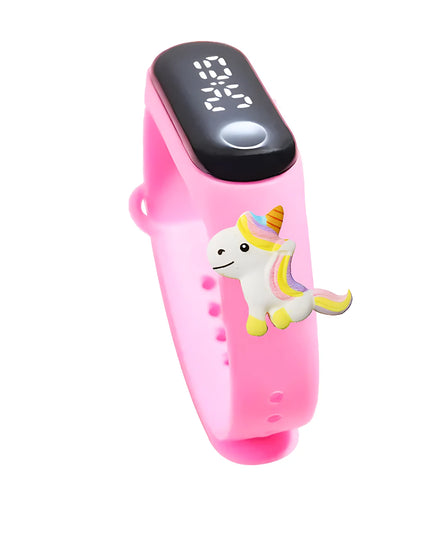 Hot Pink Unicorn Glam LED Watch