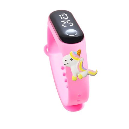 Hot Pink Unicorn Glam LED Watch