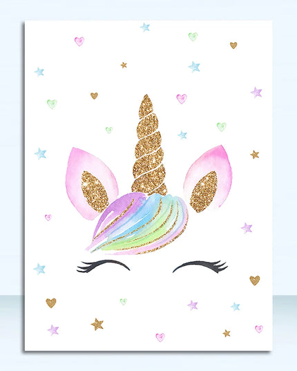 Kids Room Unicorn Canvas Wall Art