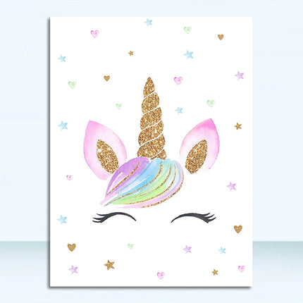 Kids Room Unicorn Canvas Wall Art
