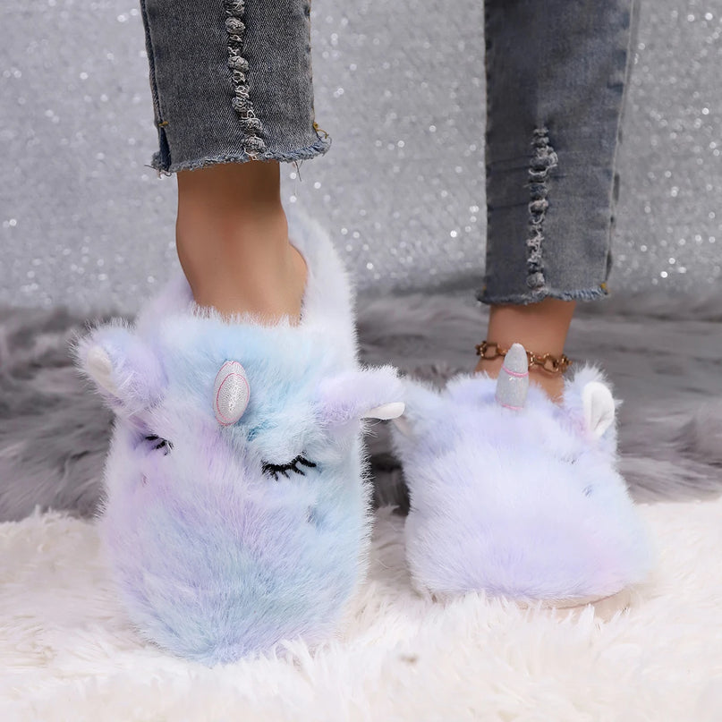 Dreamy Lavender Unicorn Slippers