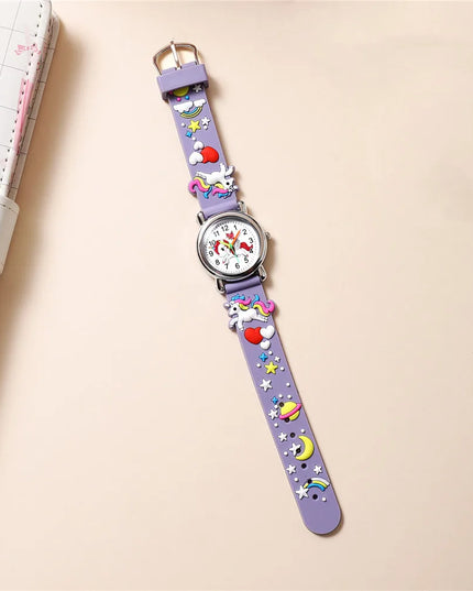 Sky Blue Unicorn 3D Band Watch