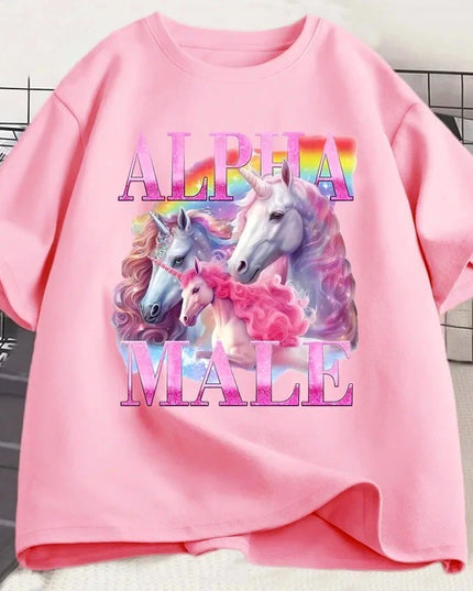 Pink Alpha Unicorn Shirt