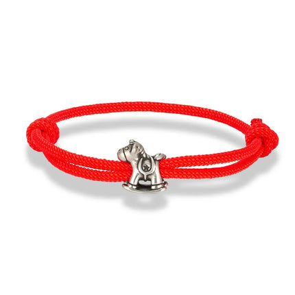 Bright Red Unicorn Cord Bracelet